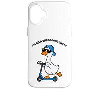 Custodia per iPhone 16 Plus Goose Meme Bambini Ragazzi Bambini Bambini Uomini Papà su un Goose Chase