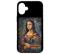 Custodia per iPhone 16 Plus Graffiti Mona Lisa Pop Art - Colorful Street Art Masterpiece
