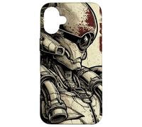 Custodia per iPhone 16 Plus Grafica giapponese vintage Mecha: Ciclope ingombrante