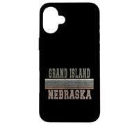 Custodia per iPhone 16 Plus Grand Island Retrò Nebraska