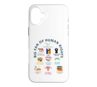 Custodia per iPhone 16 Plus Grande fan dei diritti umani | Libertà per tutti l'uguaglianza Design