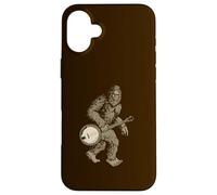 Custodia per iPhone 16 Plus Grassquatch! Vintage Bigfoot & Bluegrass Banjo Music