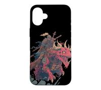 Custodia per iPhone 16 Plus Grazioso look drago con cavaliere per gli amanti della fantasia e dei draghi