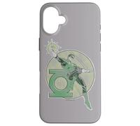 Custodia per iPhone 16 Plus Green Lantern Retro Lantern Iron-On
