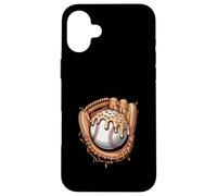 Custodia per iPhone 16 Plus Guanto da baseball Donut Dessert Fun