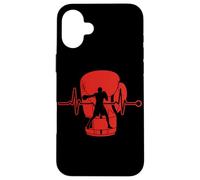 Custodia per iPhone 16 Plus Guantoni Da Boxe Boxer Battito Cardiaco