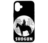 Custodia per iPhone 16 Plus Guerriero Samurai Nero Giapponese Invincibile