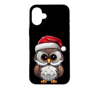Custodia per iPhone 16 Plus Gufi Natale