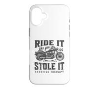 Custodia per iPhone 16 Plus Guidalo come se lo avessi rubato - Divertente terapia dell'acceleratore in moto