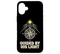 Custodia per iPhone 16 Plus Guidati dalla Sua Luce Fede Cristiana