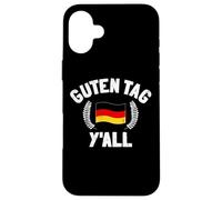 Custodia per iPhone 16 Plus Guten Tag Y'all Biergarten Germany Flag German Beer Festival