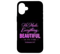 Custodia per iPhone 16 Plus Ha reso tutto bello nel suo tempo Ecclesiaste 3:11