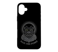 Custodia per iPhone 16 Plus "Hail the Pussy" Goth Satan Clothing Gothic Hail Satan