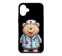 Custodia per iPhone 16 Plus Happy Doc Teddy Bear - Costume grafico