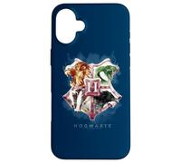 Custodia per iPhone 16 Plus Harry Potter Hogwarts Crest Watercolor