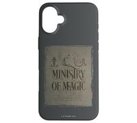 Custodia per iPhone 16 Plus Harry Potter Ministry of Magic Parchment