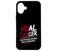 Custodia per iPhone 16 Plus He Can Heal Cancer Multiple Myeloma Cancer God Bible Verse