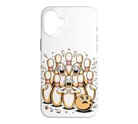 Custodia per iPhone 16 Plus Hear the Ten Pins Laughing Bowling Bowler Pun