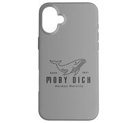Custodia per iPhone 16 Plus Herman Melville Cute Whale | Boat Tour | Moby Dick