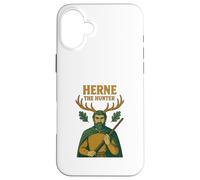 Custodia per iPhone 16 Plus Herne the Hunter English Woodland Spirit Folklore Design