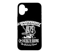 Custodia per iPhone 16 Plus Hesketh Racing 70s UK GP olandese 50 anni Classic Winning Team