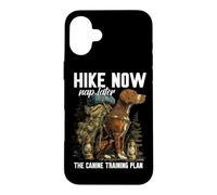 Custodia per iPhone 16 Plus HIKE NOW NAP LATER THE CANINE TRAINING PLAN