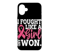 Custodia per iPhone 16 Plus Ho combattuto come una ragazza e ho vinto
