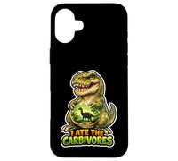 Custodia per iPhone 16 Plus Ho mangiato i carbivori Dino Keto Humor