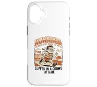 Custodia per iPhone 16 Plus Hobby Runner Suffer Marathon Ironic Citazione