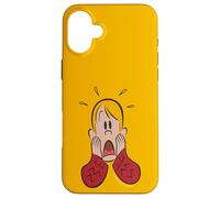 Custodia per iPhone 16 Plus Home Alone Cartoon Kevin McCallister After Shave Pose
