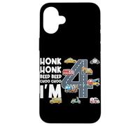 Custodia per iPhone 16 Plus Honk Honk Beep Beep Choo Choo Compio 4 anni