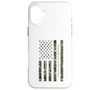 Custodia per iPhone 16 Plus Hormuz Patrol American Flag Camouflage USA Distressed