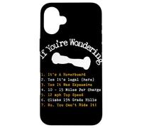 Custodia per iPhone 16 Plus Hoverboard Checklist Cool & Funny hoverboard Gift