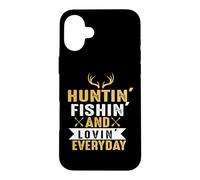Custodia per iPhone 16 Plus Hunting Fishing And Loving Everyday Hunter Life Adventure