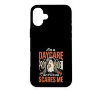 Custodia per iPhone 16 Plus I Am A Daycare Provider Nothing Spaventes Me Halloween Ghost