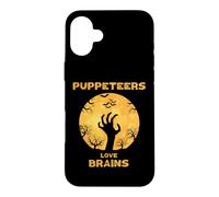 Custodia per iPhone 16 Plus I burattinai amano il cervello di Halloween