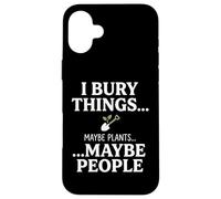 Custodia per iPhone 16 Plus I Bury Things Maybe Plants Maybe People Funny Frog