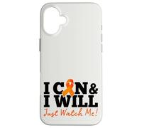 Custodia per iPhone 16 Plus I Can & I Will Beat Leukemia Cancer Warrior Just Watch Me