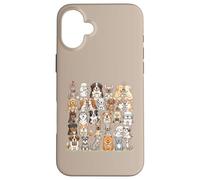 Custodia per iPhone 16 Plus I cani godono felici e innamorati una tazza di caffè al mattino