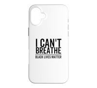 Custodia per iPhone 16 Plus I Can't Breathe Black Lives Matter, razza, diritto civile