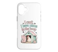Custodia per iPhone 16 Plus I Cant I Have Plans To Coop Funny Chicken Farm Humor