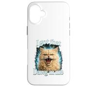 Custodia per iPhone 16 Plus I Got That Dawg In Me Cat Shirt Funny Angry Tabby Maine Coon