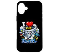 Custodia per iPhone 16 Plus I Heart The Swirl Funny Storm Chaser