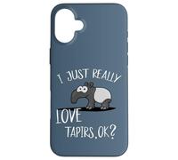 Custodia per iPhone 16 Plus I Just Really Like Tapirs | Mi piacciono i tapiri