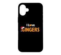 Custodia per iPhone 16 Plus I Love Gingers Natale