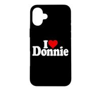 Custodia per iPhone 16 Plus I LOVE HEART DONNIE DON DONALD NOME SU UN TEE