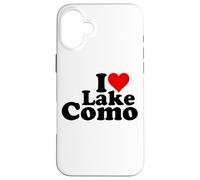Custodia per iPhone 16 Plus I LOVE HEART LAKE COMO LOMBARDIA ITALIA