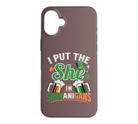 Custodia per iPhone 16 Plus I put the she in Shenanigans, il giorno di San Patrizio