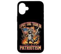 Custodia per iPhone 16 Plus I Put The 'tism In Patriotism