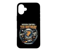 Custodia per iPhone 16 Plus I Was 6 Now Im 7 Astronaut Outer Space Birthday Kids Gear